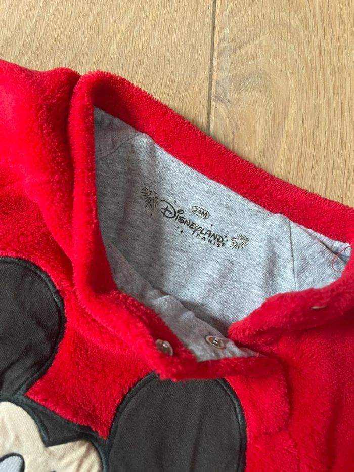 Sweat rouge pilou pilou Mickey - Disneyland Paris - 24mois - photo numéro 4