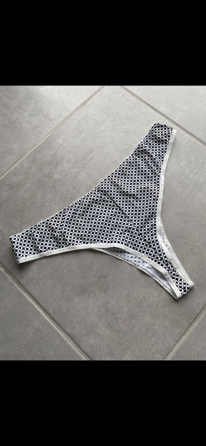 Tanga noir et blanc Taille 44/46 - photo numéro 7