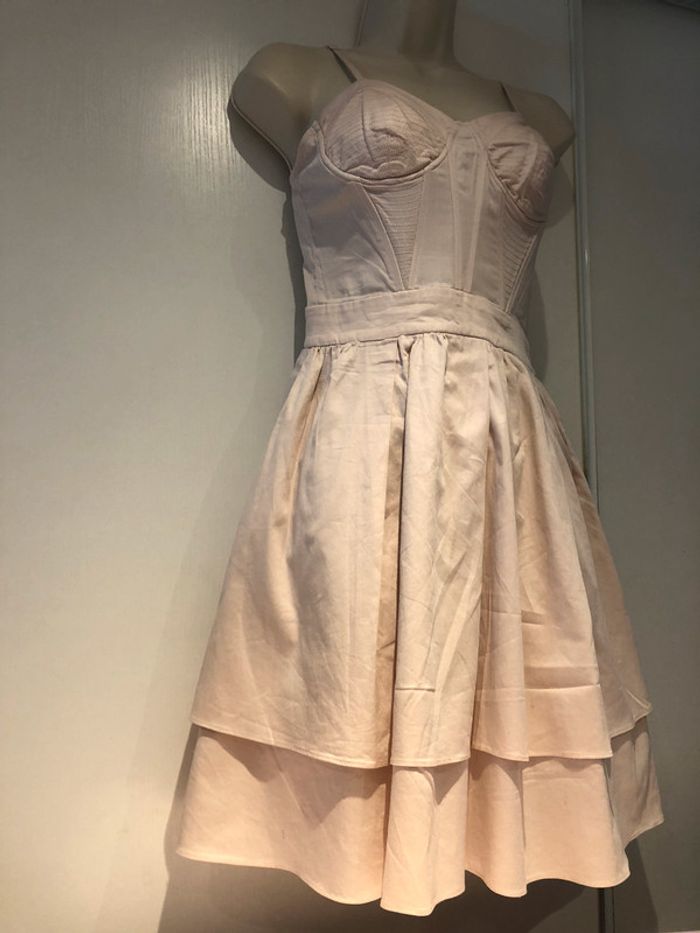 Robe rose poudré Naf-Naf taille 34 style vintage - photo numéro 15