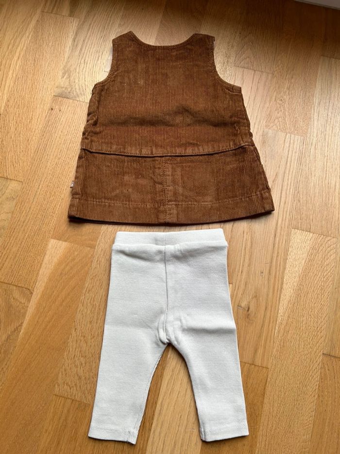 Ensemble robe en velours et legging obaïbi bébé fille - photo numéro 7