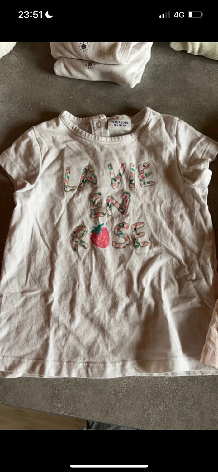 Lot t-shirt 18 mois - photo numéro 2