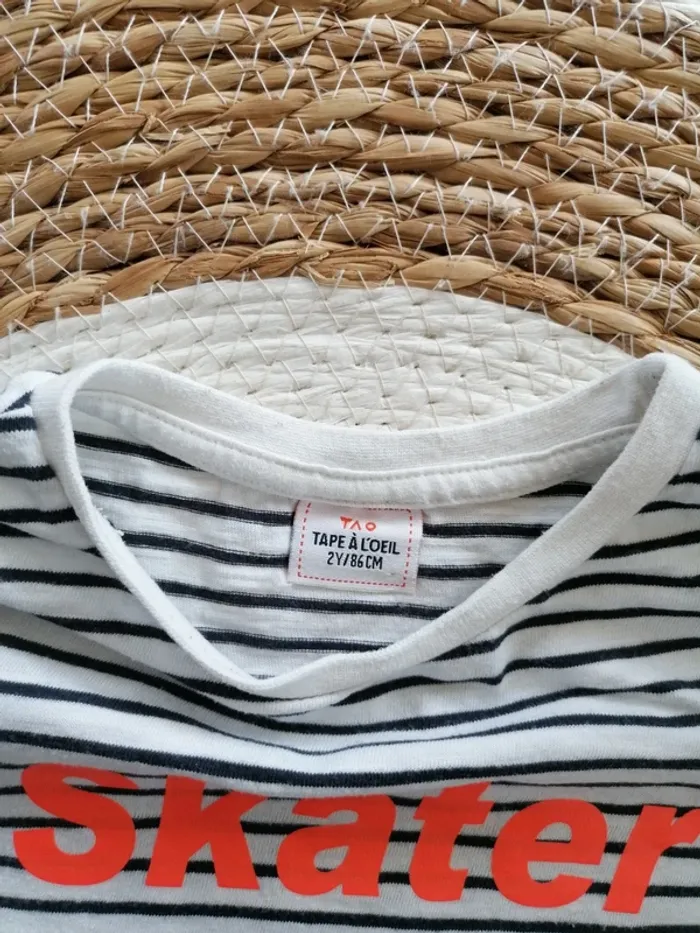 Ensemble short orange + deux tee-shirts - 24 mois - photo numéro 6