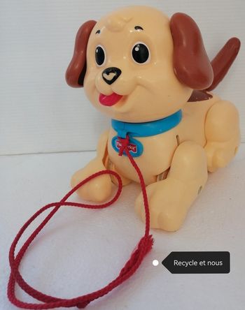 adorable chien a balader de fisher price