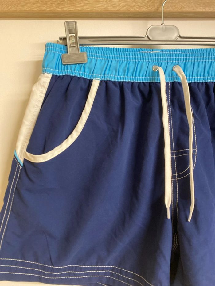 Short bain homme bleu Taille L - photo numéro 2