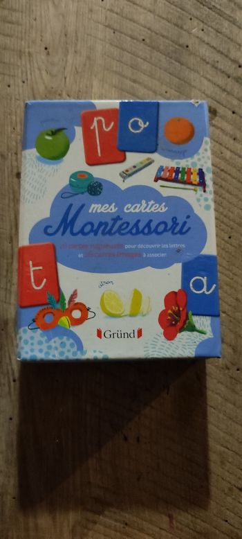 Jeu cartes Montessori