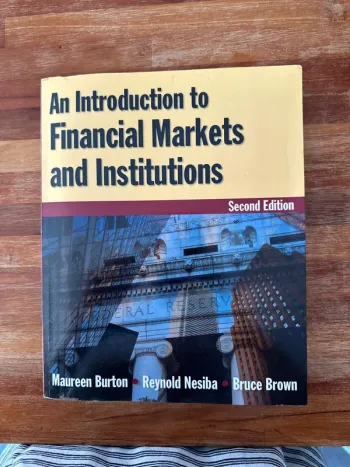 Livre an introduction to financial markets and institutions