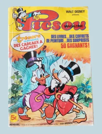 Picsou Magazine n°94 ancien – BD Disney vintage – collection – incomplet (16 pages manquantes)