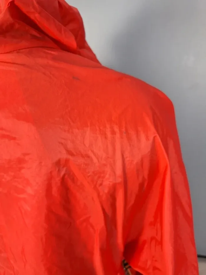K-Way Vintage Rouge – Made in France – Coupe-vent à capuche (562) - photo numéro 11