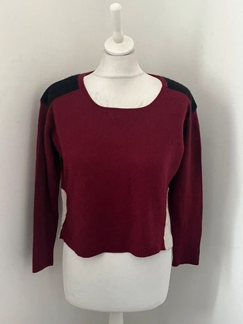 Pull laine et cachemire Sandro bordeaux S