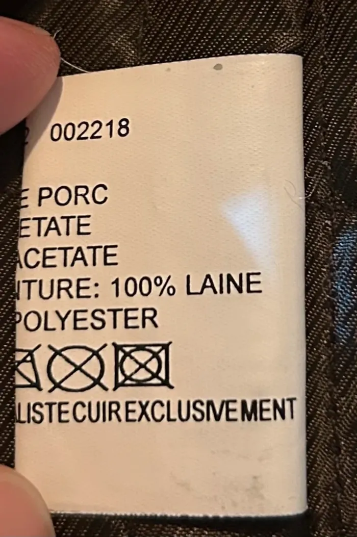 Manteau homme croûte de porc - photo numéro 10