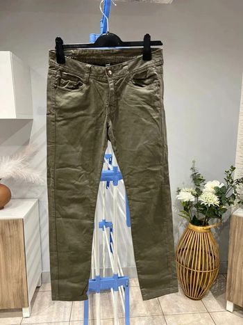 Pantalon droit vert