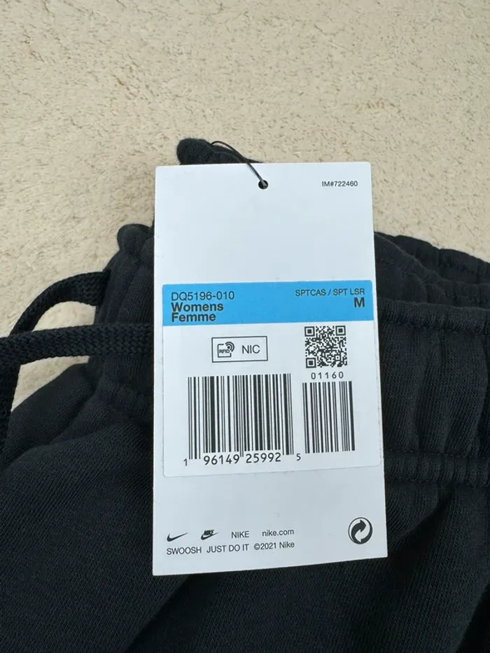 Jogging Oversize Nike Cargo Noir Logo Brodé Neuf Taille M - photo numéro 7