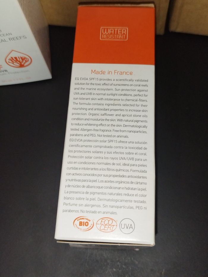 crème solaire  Bio SPF 15 50ml EQ EVOA soins bio - photo numéro 3