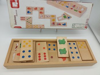 Jeu de domino en bois - Janod- A partir de 24 mois