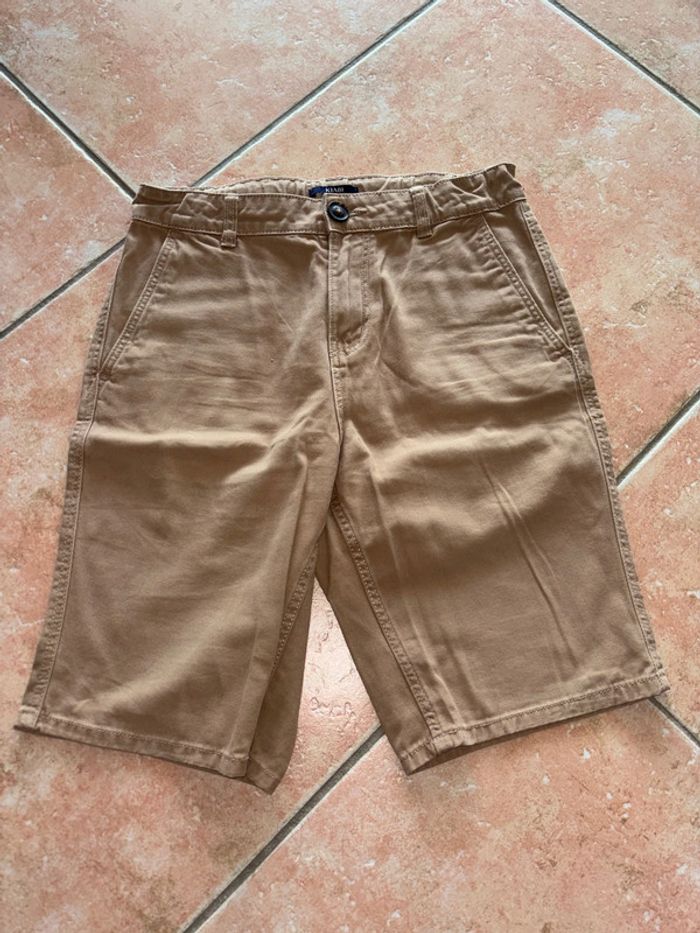 Short Kiabi beige marron