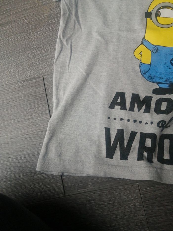 Tee shirt manche courte minion 8A - photo numéro 6