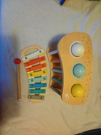 Tap tap xylophone 2 en 1 en bois