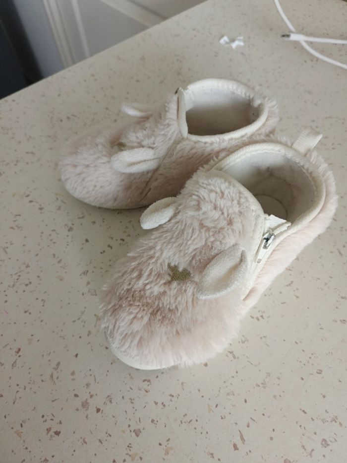 Joli chausson hiver motif coeur - photo numéro 3