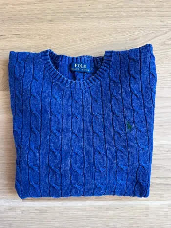 Pull Torsadé 100% coton - Ralph Lauren - Taille L