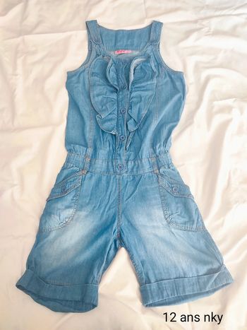 Combishort en jean