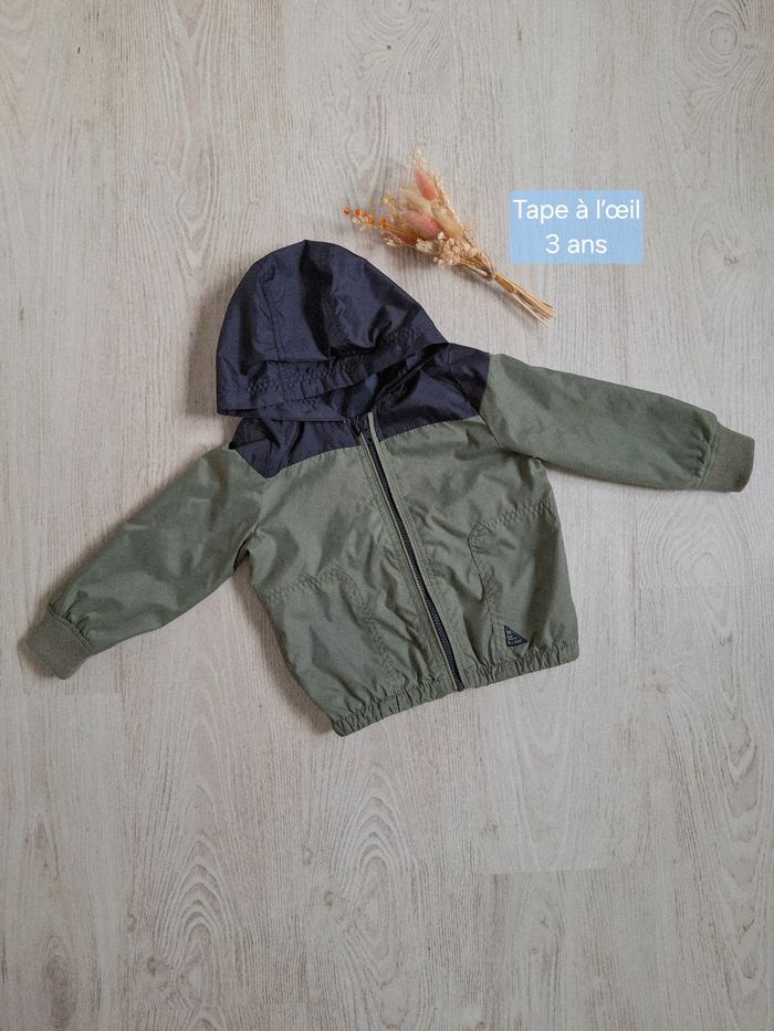Veste coupe-vent pluie garçon kaki Tape à l’œil/TAO – 3 ans