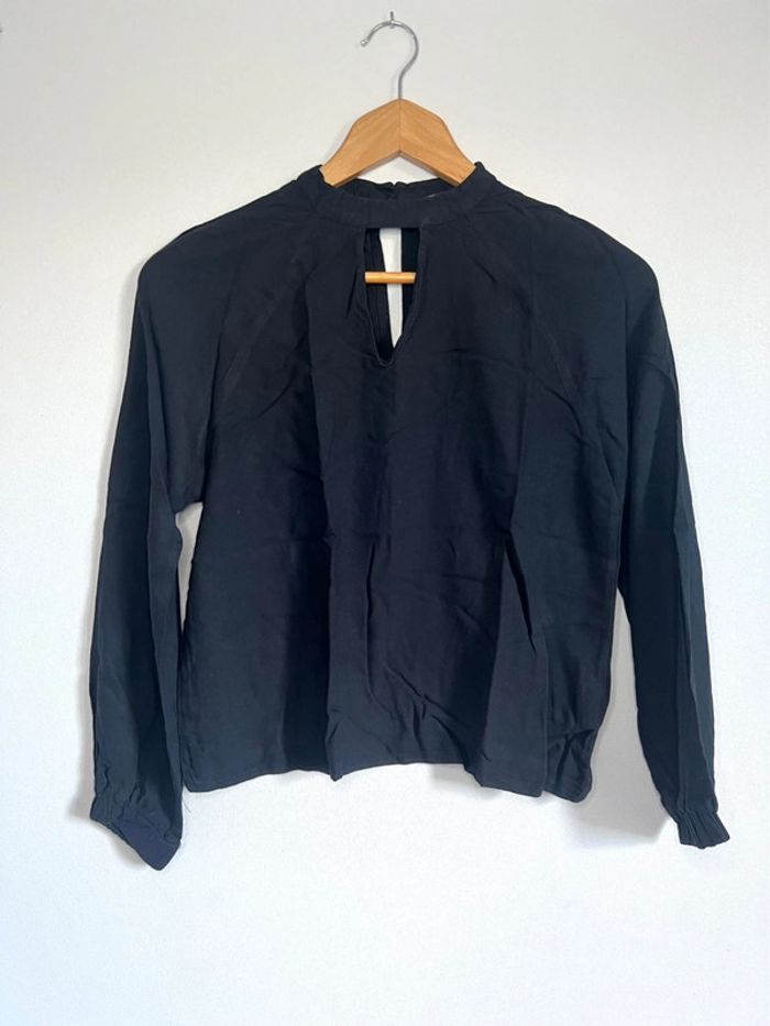 Blouse manches longues Jennyfer noir