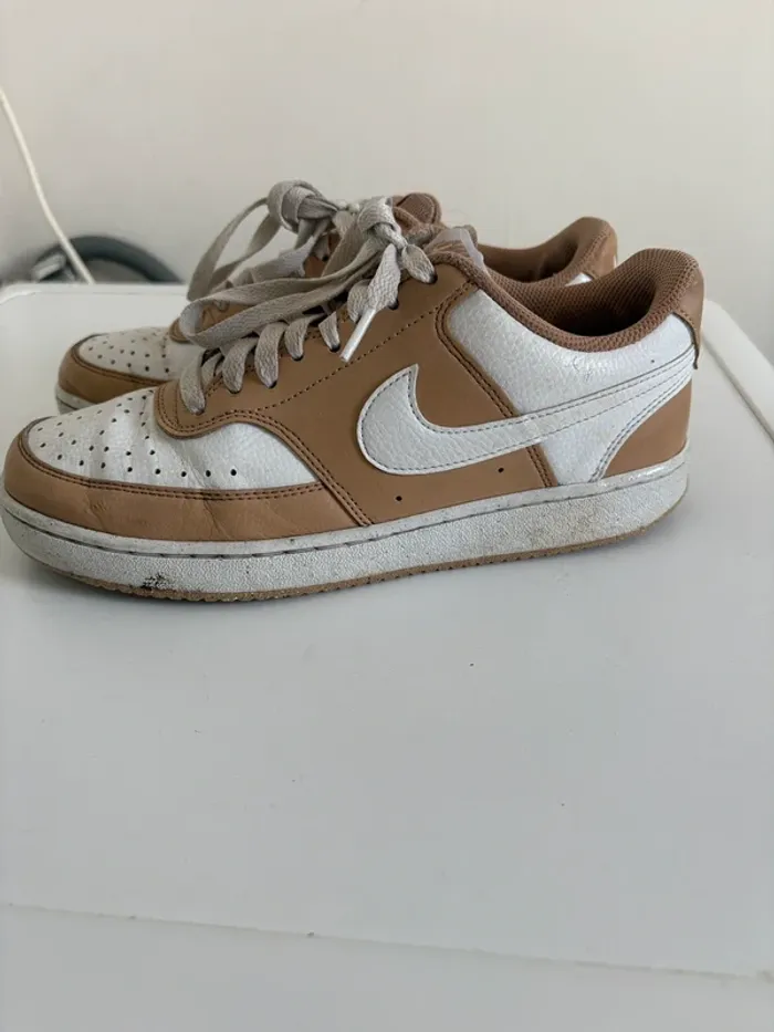 Nike Dunk Low - Beige & Blanc - photo numéro 4