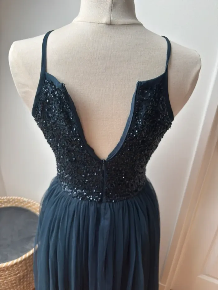 💙 Robe de soirée bleu marine Lace & Beads – T40 Prête à briller ? - photo numéro 10