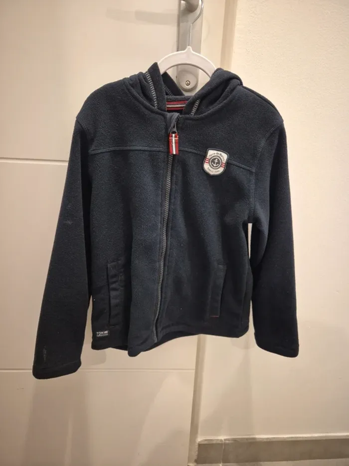 Sweat zippé polaire à capuche