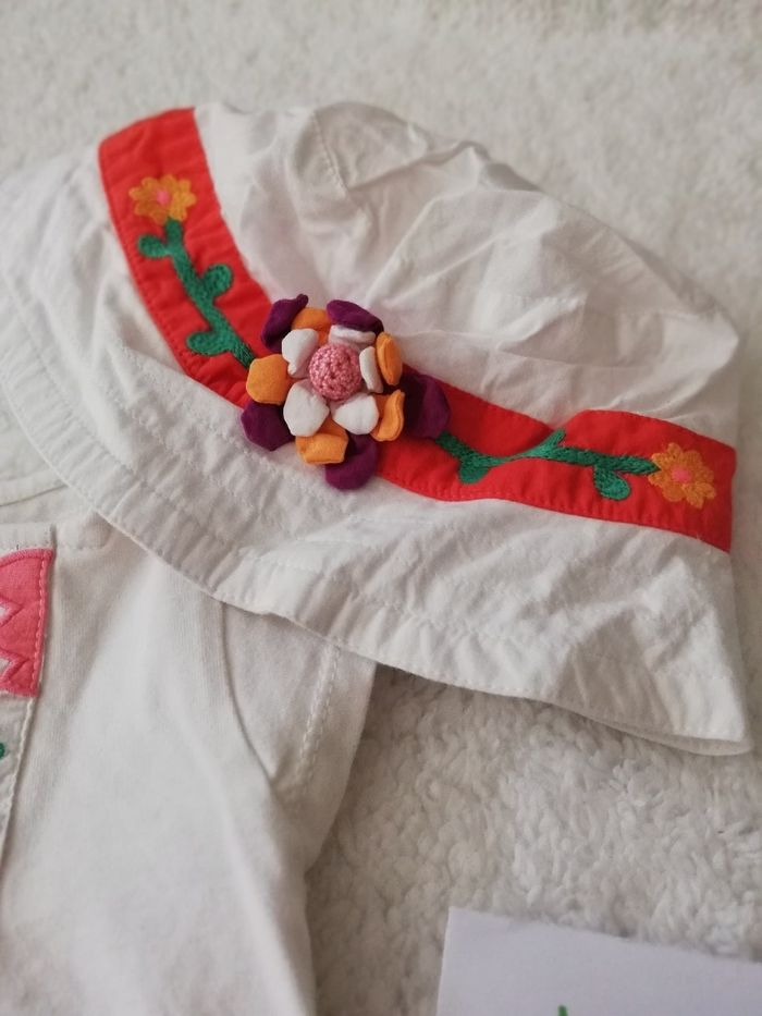 Ensemble jupe, bodie et chapeau fille 12 mois du pareil au même - photo numéro 3