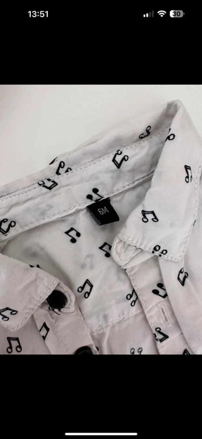 Lot chemise musique et pantalon beige 🎶 - photo numéro 7