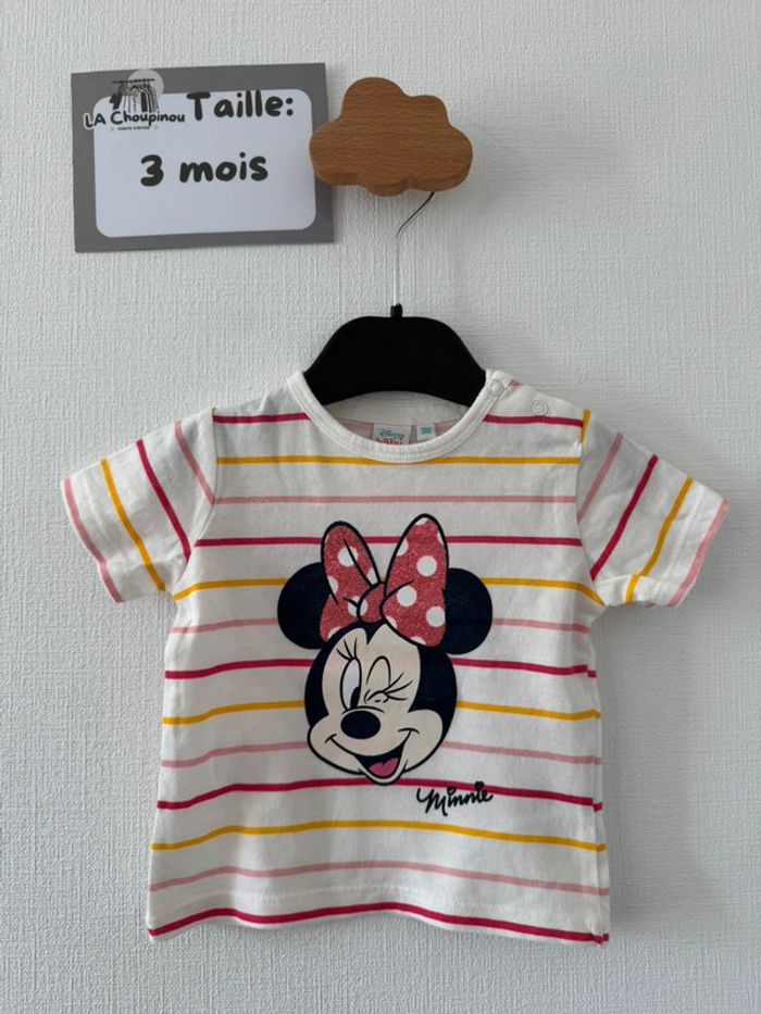 Tee shirt Minnie - taille 3 mois 🌸