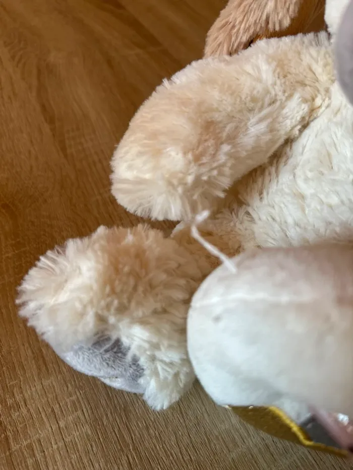 Peluche chien beige avec cœur – Très bon état - photo numéro 4