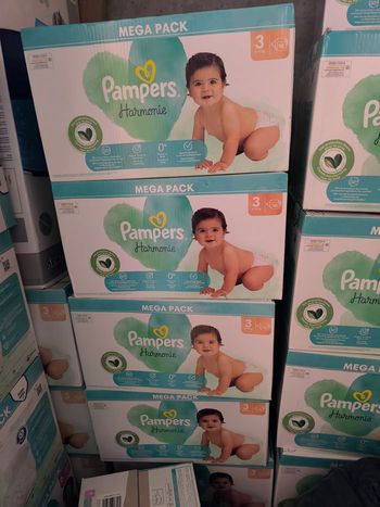 Pampers harmonie taille 3 2  cartons 