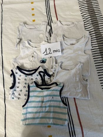 Lot de 7 bodies manche courte