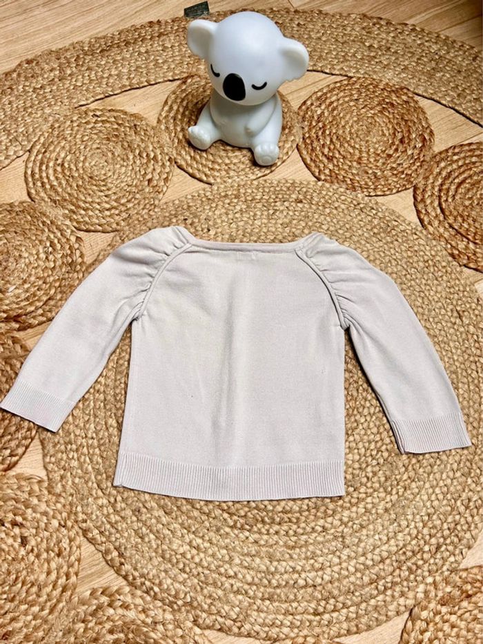 Ravissant gilet cardigan rose clair TAO taille 2 ans 24 mois - photo numéro 3