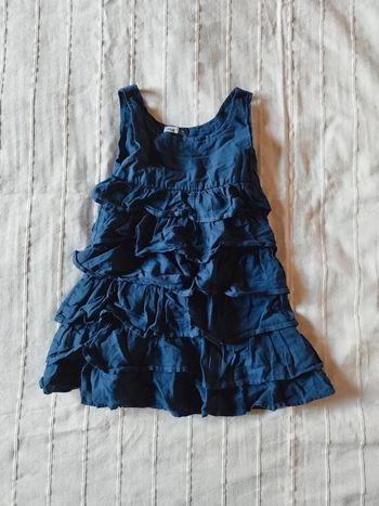 robe a volants en lin 4 ans