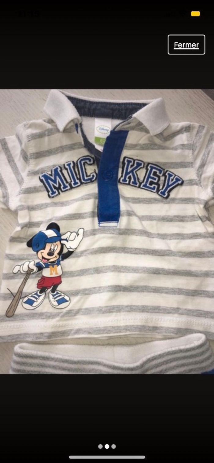 Ensemble 6 mois Mickey - photo numéro 3
