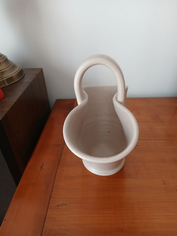 Vallauris/Poterie artisanale: Panier-corbeille motif floral en céramique - photo numéro 8