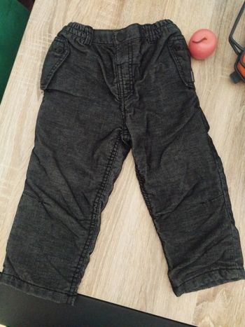 Pantalon en velours doublé garçon 23 mois