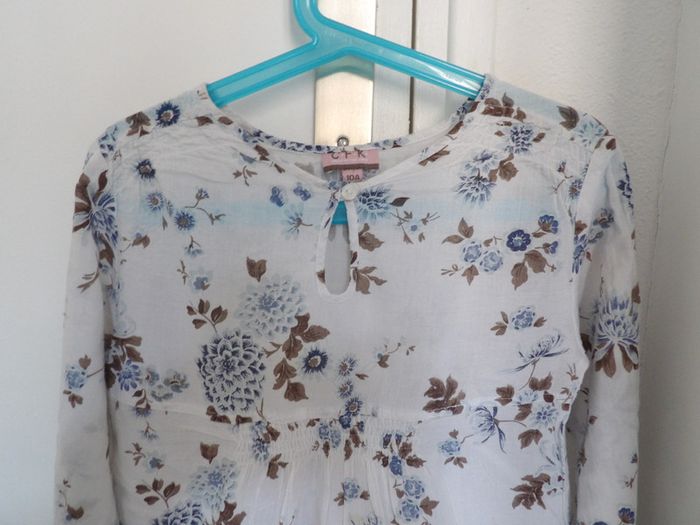 Chemisier fleurie - cfk - 10 ans - photo numéro 3