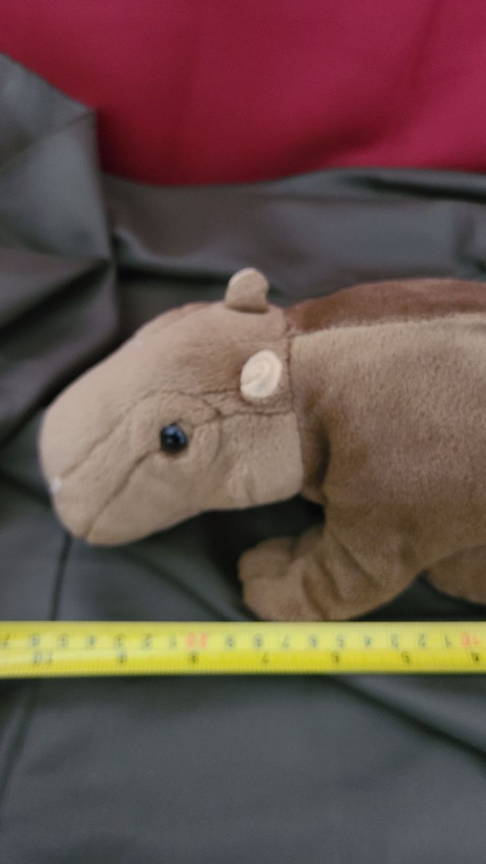 Doudou hippopotame marron - photo numéro 3