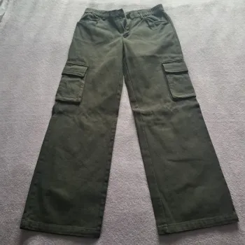 Cargo jeans vert