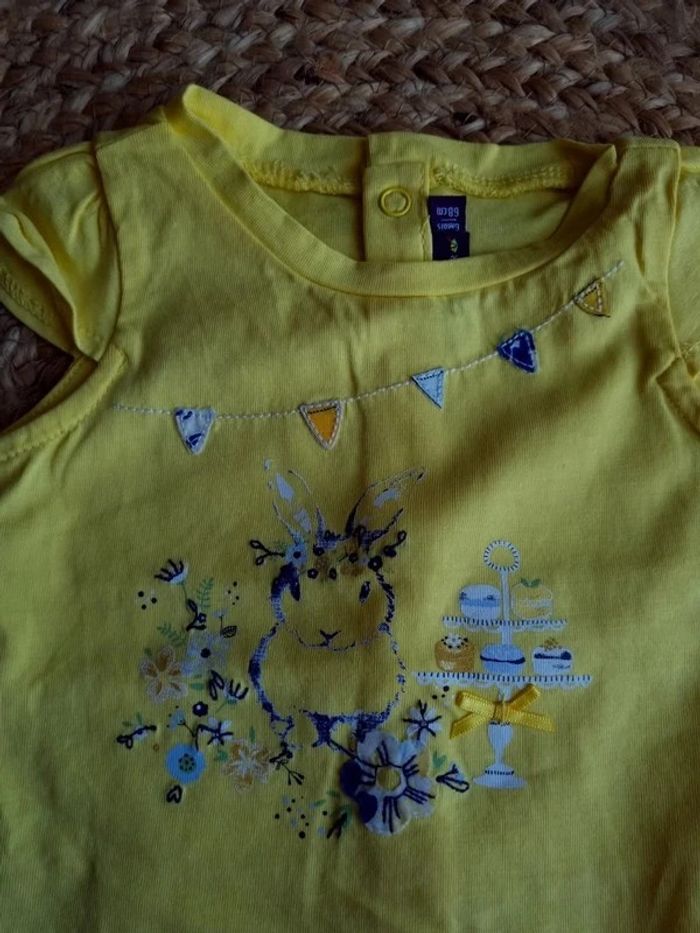 Tee-shirt fille 6 mois - photo numéro 2