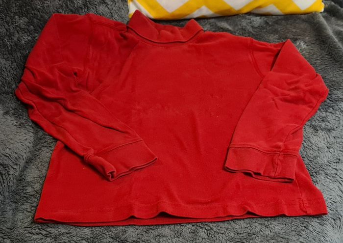 DON - Sweat sous-pull rouge Kiabi taille 10 ans - photo numéro 2