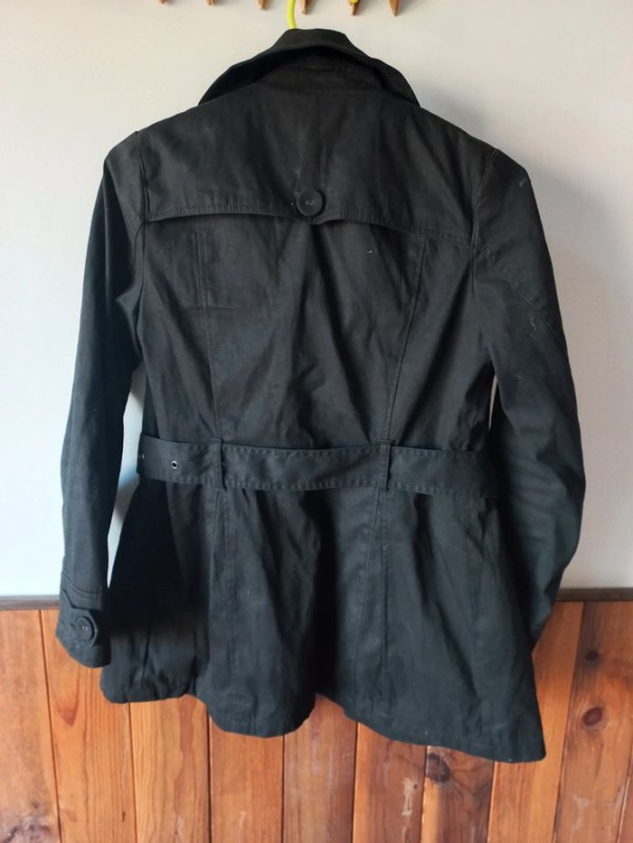 Veste noire avec ceinture - photo numéro 2