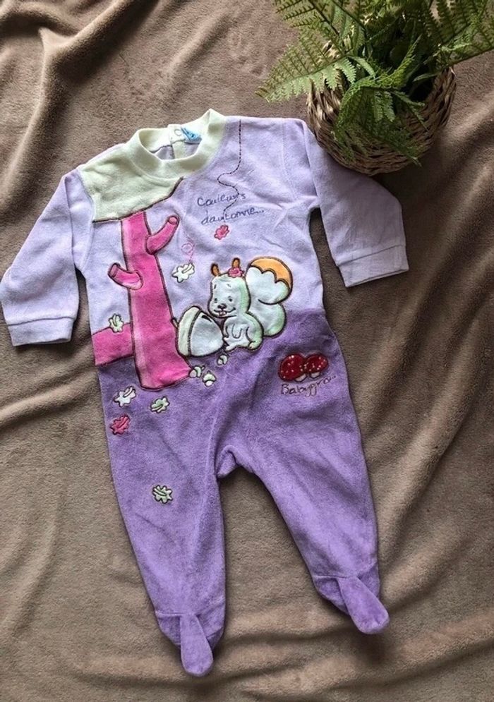 Grenouillère parme violet fille Babygro - photo numéro 5