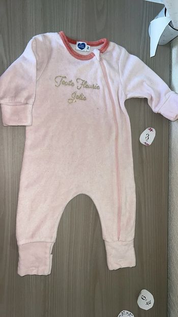 Pyjama bébé fille, 3 mois, mots d’enfants