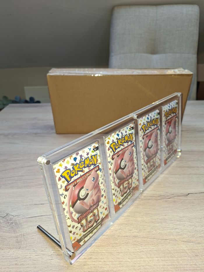 Lot de 2 présentoirs pour 4 boosters Pokémon artset magnétiques - photo numéro 2
