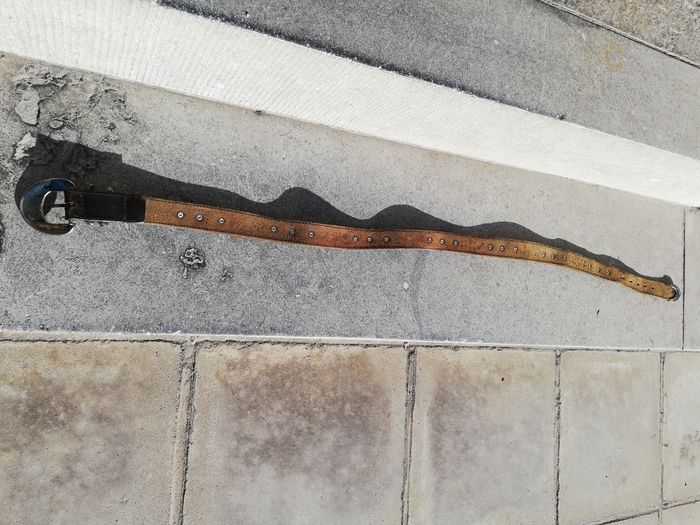 Ceinture en cuir brun - photo numéro 3
